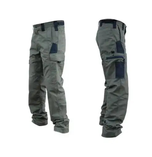 SmartGearPros Men's Rugged Work Pants – Multi-Pocket, Wear-Resistant, Heavy-Duty Straight-Leg Design