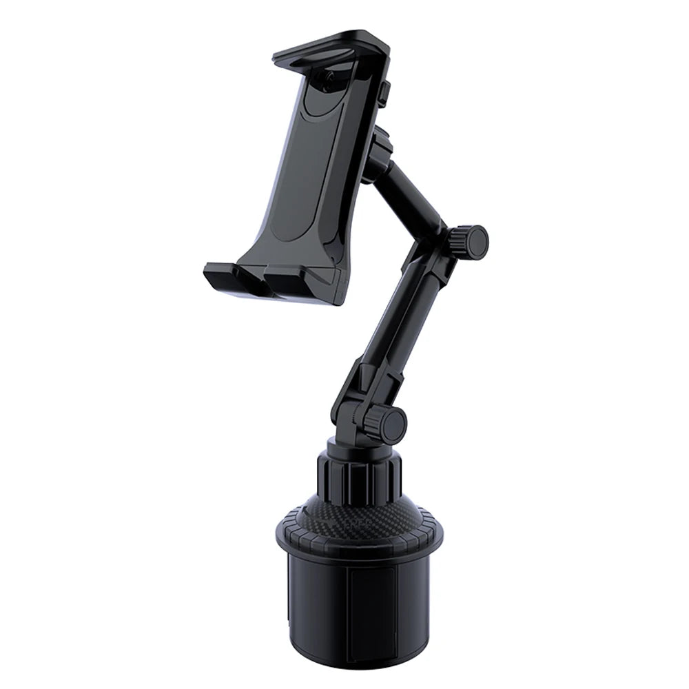 SmartGearPros SmartGearPros 360° Adjustable Cup Holder Mount – Secure Stand for Smartphones & Tablets (4"-12") with Tilt Bar & Rotatable Base
