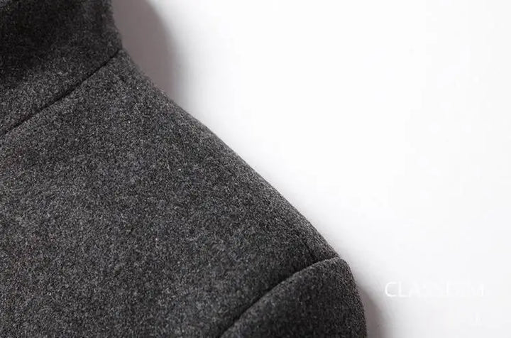 SmartGearPros Men's Winter Cashmere Wool Trench Coat – Slim Fit, Warm & Stylish Business Jacket (4X)