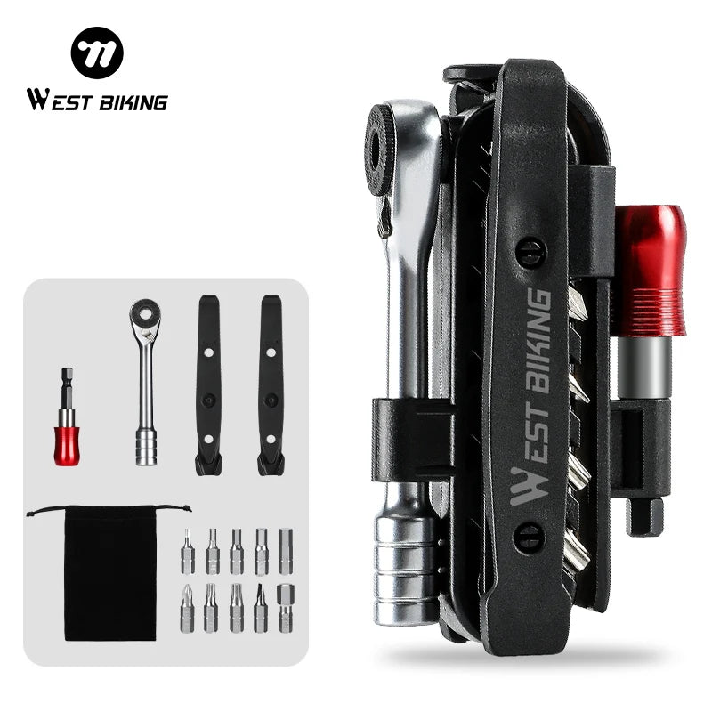 Main image of West Biking multifunctional ratchet wrench tool set
