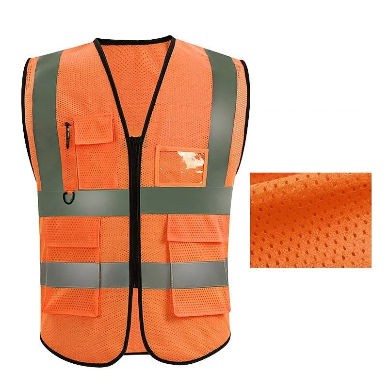 SmartGearPros High-Vis Safety Vest – Multi-Pocket Reflective Gear for Construction & Road Work