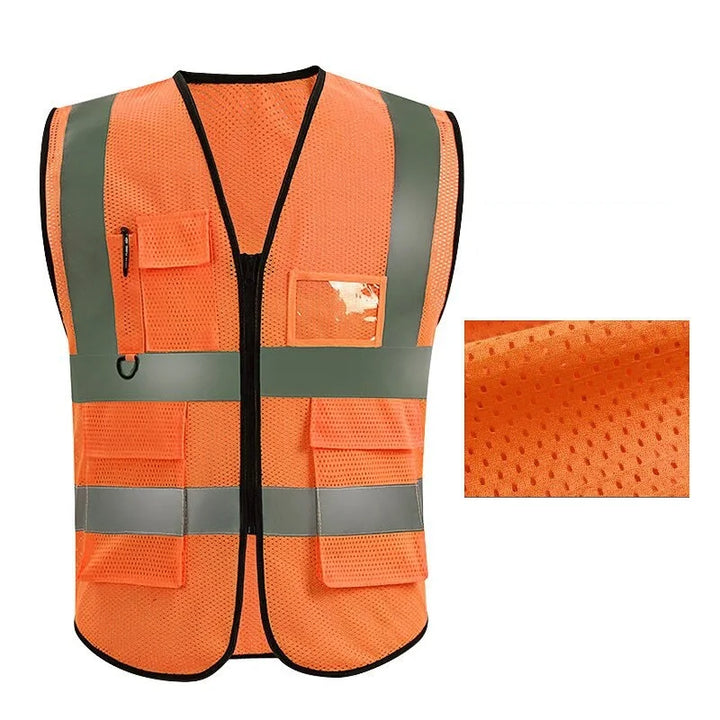 SmartGearPros High-Vis Safety Vest – Multi-Pocket Reflective Gear for Construction & Road Work