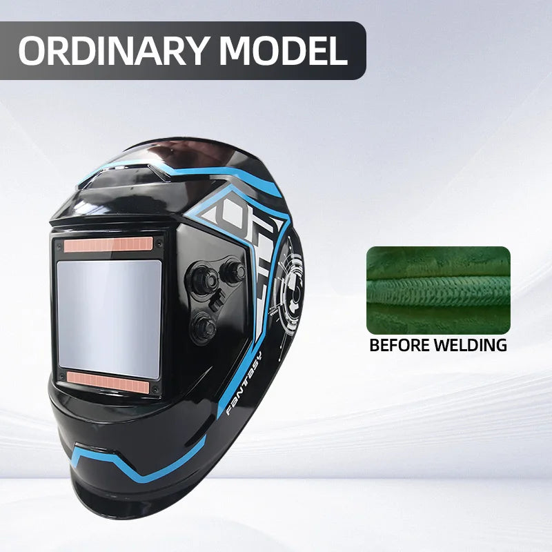 SmartGearPros SmartGearPros Large Window Auto-Darkening Welding Helmet – Full Face Protection, Solar-Powered & Adjustable Sensitivity for Professional Welders