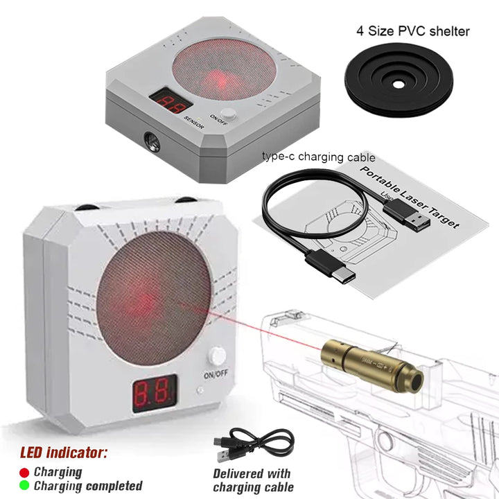 SmartGearPros Tactical 9mm/7.62x39 Training Laser Bullet - Dry Fire Bore Sight Snap Cap