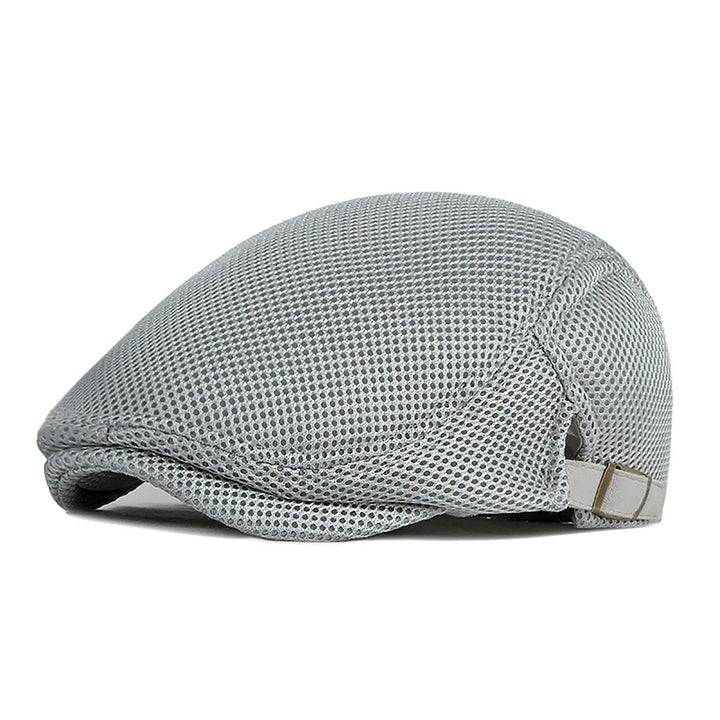 1Pc Mens Casual Hat Berets Caps For Spring Summer Autumn Flat Cap Breathable Mesh Cap Flat Peaked Beret Hats Golf Hat product image showing features or usage