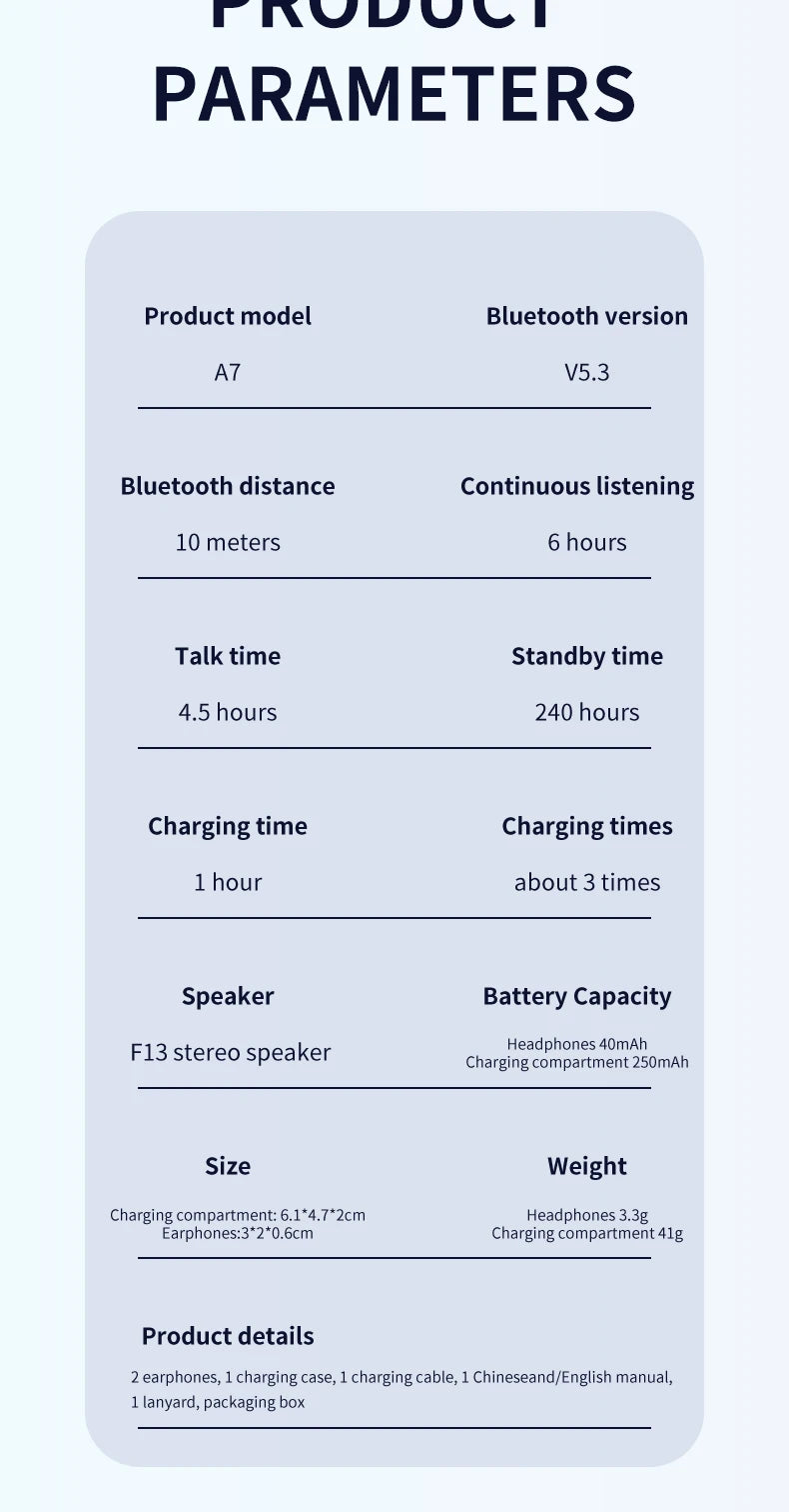 SmartGearPros GUJIU A7 Pro TWS Wireless Earbuds – Bluetooth 5.3 Sport Headphones with Noise Canceling & Mic