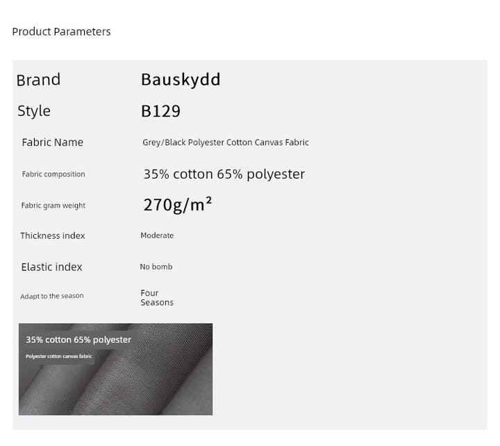 Swedish Baoshiji B129 Kneecap Protection Parka Wear Resistant Wear Resistant Labor Protection Solid Maintenance Ship Work Clothes Work Pants product image showing features or usage