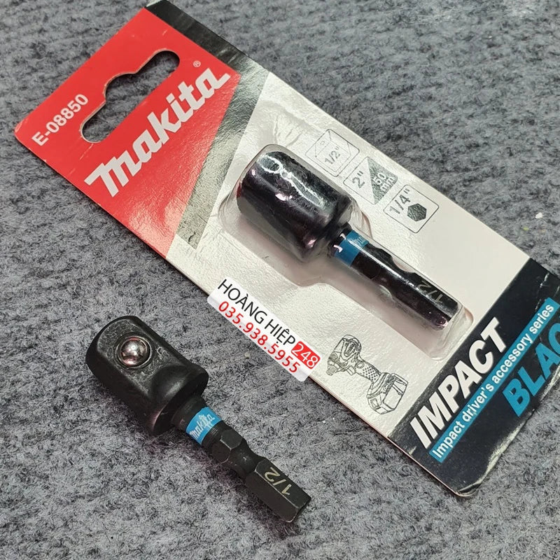 Makita E-08850 Impact Socket Adaptor – 1/2" Drive to 1/4" Hex Shank