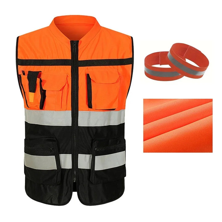 SmartGearPros Mesh Safety Vest – Breathable Reflective Gear for High-Visibility Work