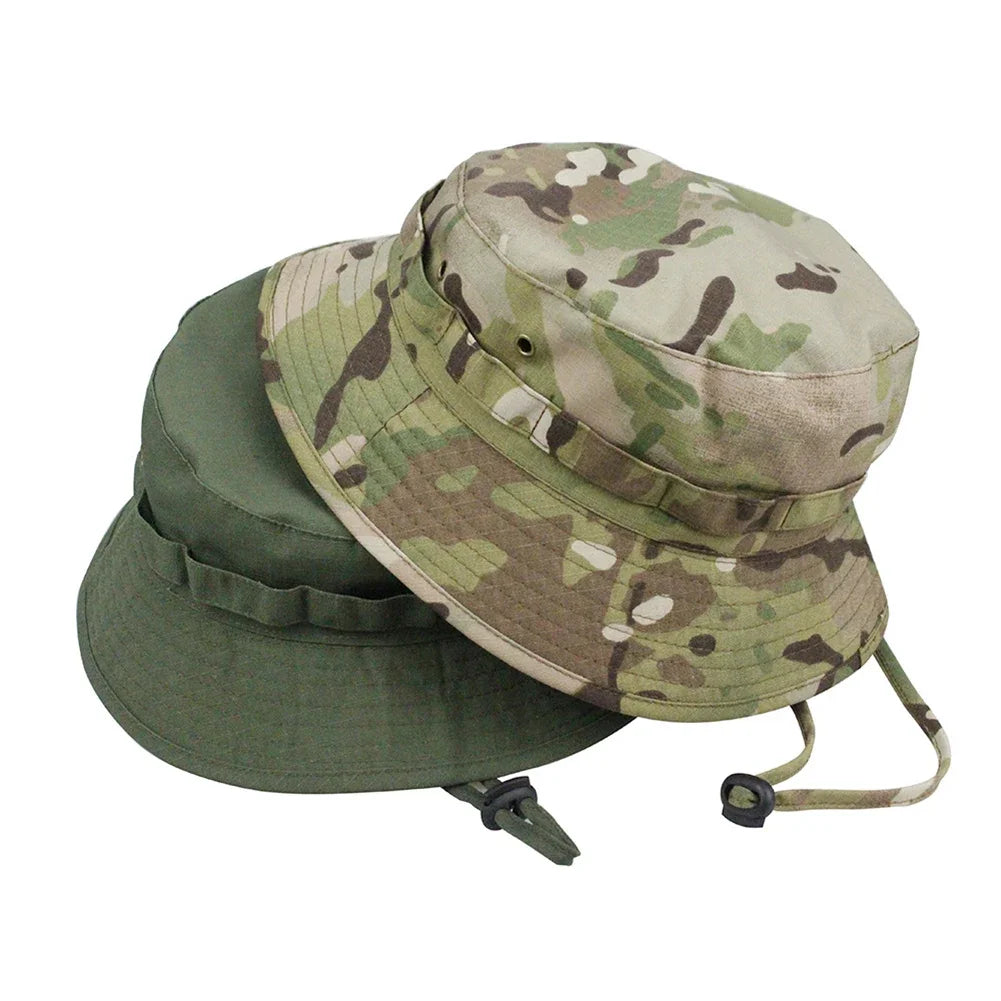 SmartGearPros Camouflage Boonie Hat - Bucket Hat Unisex Polyester for Outdoor Hunting Hiking Fishing Climbing Summer