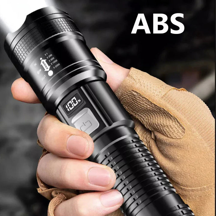 SmartGearPros 1,600,000 LM Super Bright Flashlight – USB Rechargeable, Long-Range Tactical Torch for Camping & Emergencies