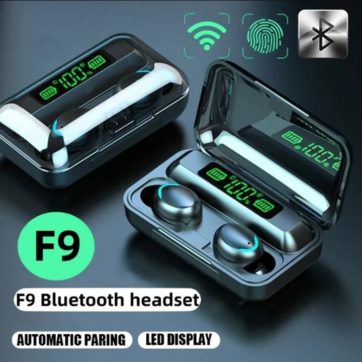 SmartGearPros F9-5 Earbuds - TWS Wireless Bluetooth with LED Display