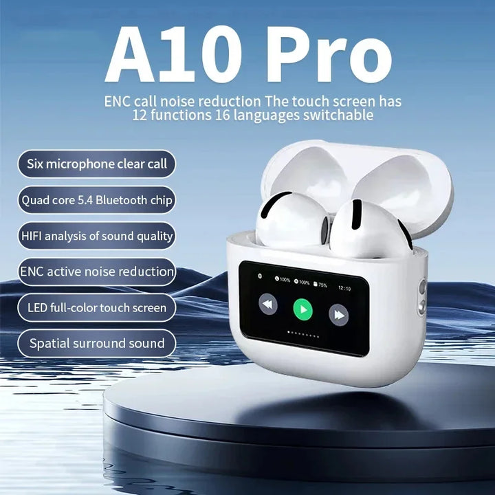 SmartGearPros A10 Pro ANC Earbuds – Wireless Bluetooth 5.3 Headphones with Noise Canceling & Mic