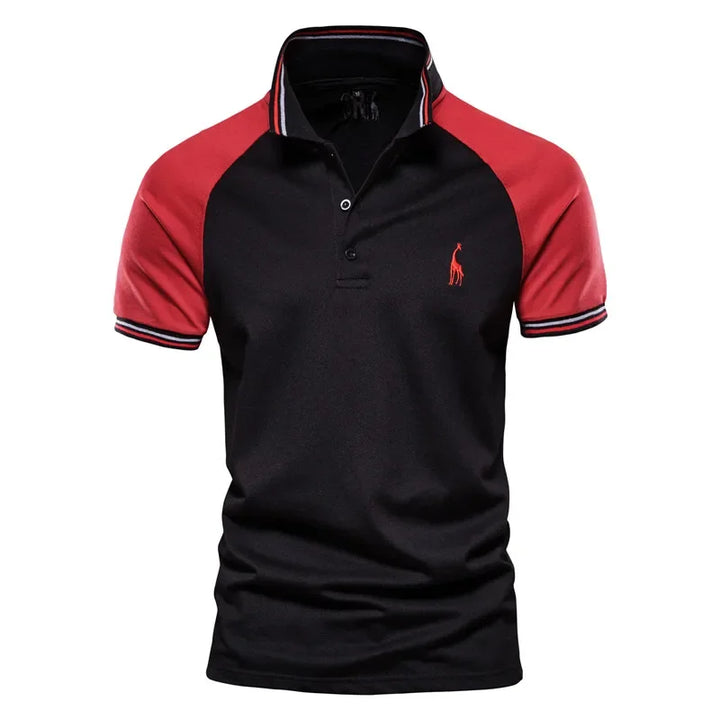 SmartGearPros Embroidered Polo – Men’s Cotton Shirt with Giraffe Design for Casual Class