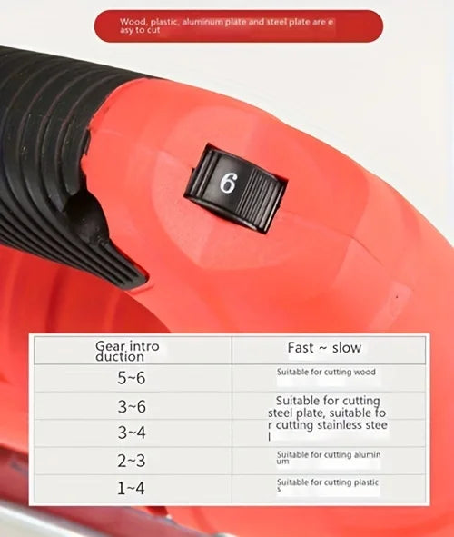 SmartGearPros 710W Electric Jig Saw – 6-Speed Adjustable Cutter for Wood, Metal & DIY Projects