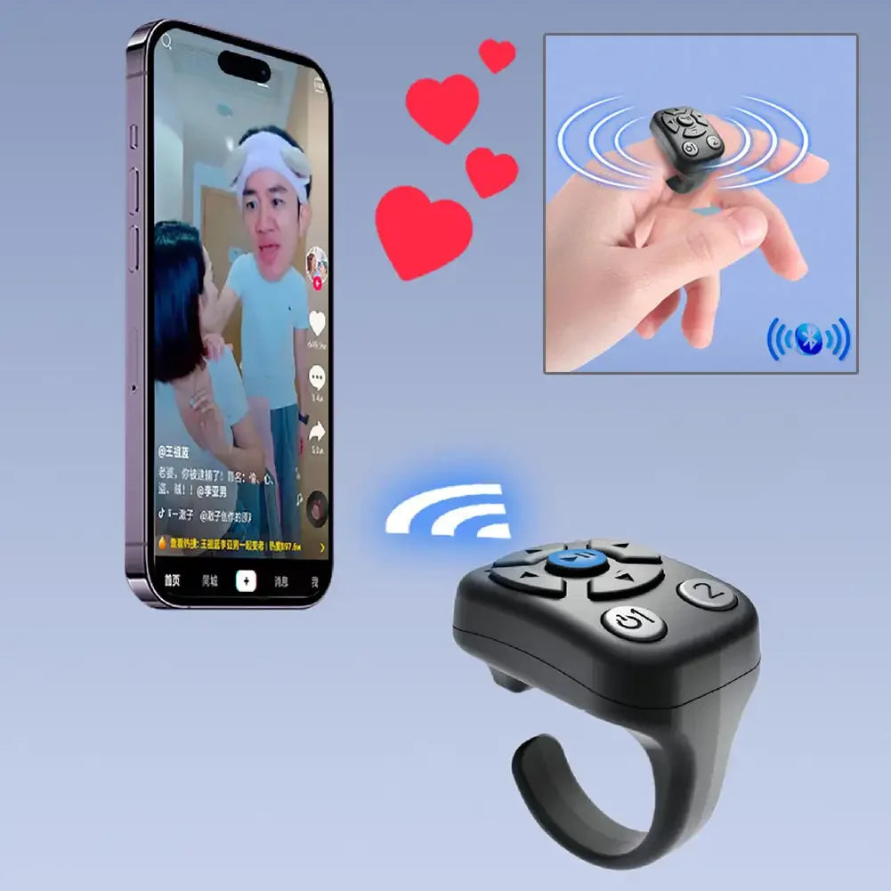 SmartGearPros Scrolling Ring Remote – Wireless Clicker & Camera Shutter for Presentations & Content Creation