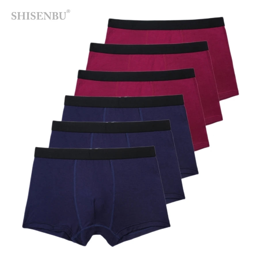 SmartGearPros BambooFlex Boxer Set - 6-Pack Ultra-Soft Breathable Underwear