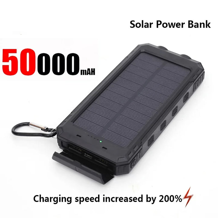 SmartGearPros Solar Titan – 50000mAh Solar Power Bank for Outdoor, Emergency & Everyday Power