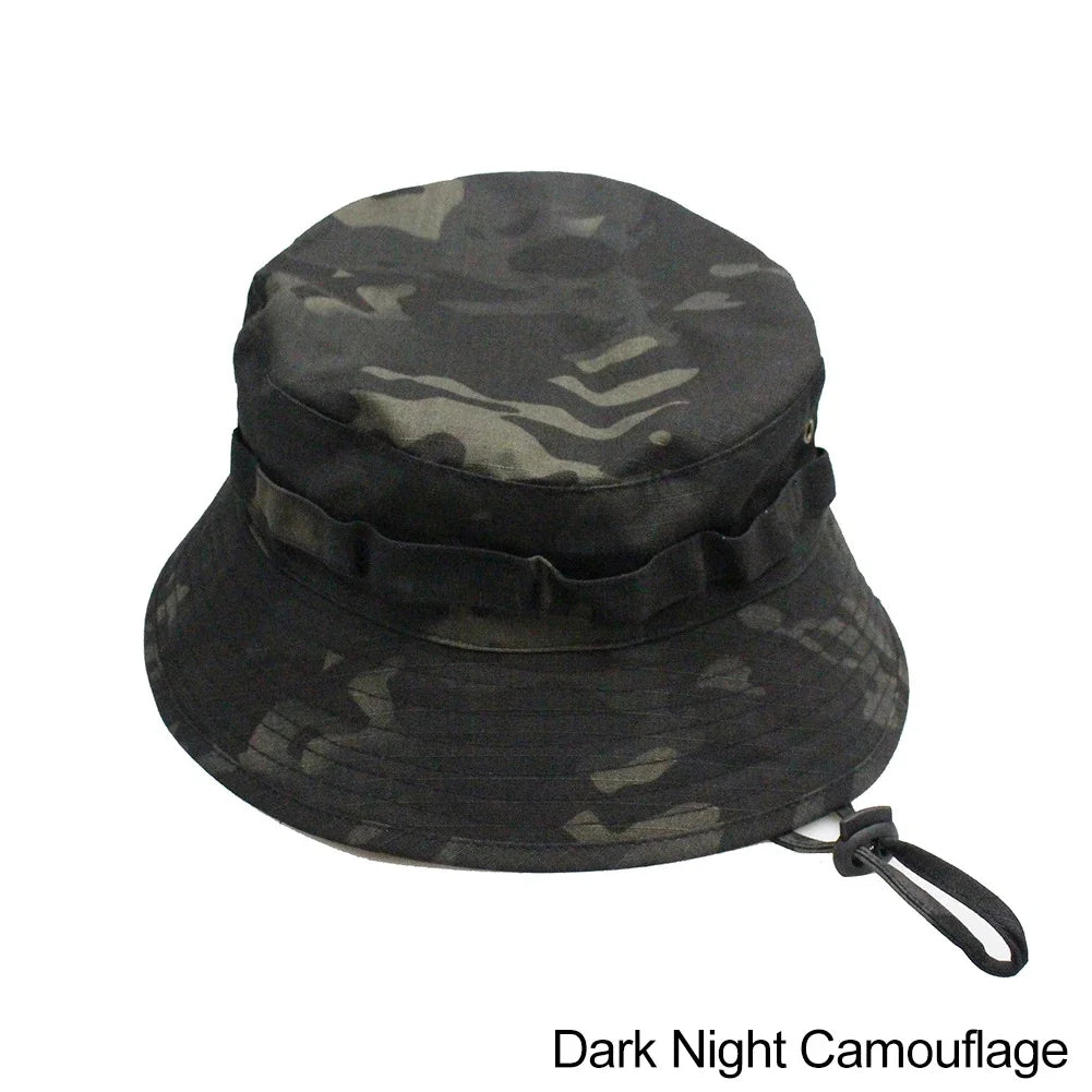 SmartGearPros Camouflage Boonie Hat - Bucket Hat Unisex Polyester for Outdoor Hunting Hiking Fishing Climbing Summer