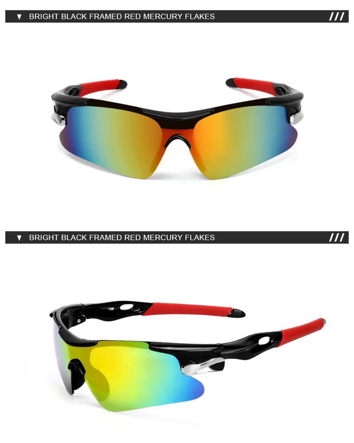 Riderace Sports Men Sunglasses Road Bicycle Glasses Mountain Cycling Riding Protection Goggles Eyewear Mtb Bike Sun Glasses product image showing features or usage