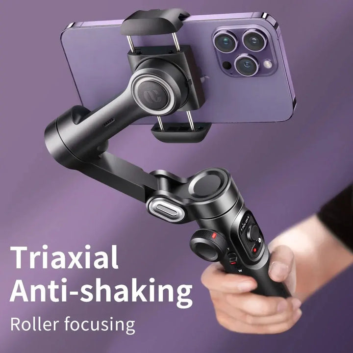 SmartGearPros AOCHUAN 3-Axis Gimbal – Handheld Smartphone Stabilizer with Smart Tracking & Anti-Shake Video Control
