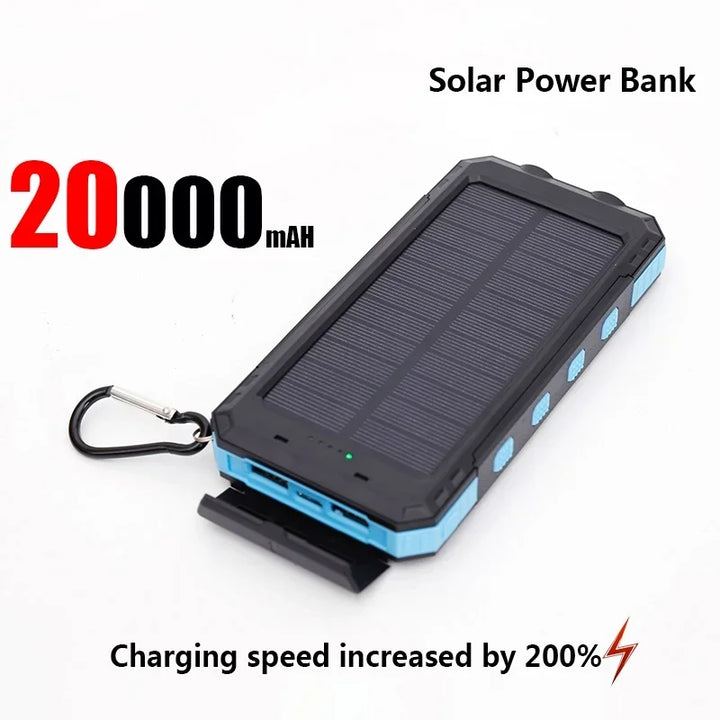 SmartGearPros Solar Titan – 50000mAh Solar Power Bank for Outdoor, Emergency & Everyday Power