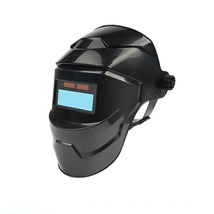 Pc Welding Masks Automatic Variable Light Adjustment Large View Auto Darkening Welding Facemask For Arc Welding Grinding Cutting product image showing features or usage
