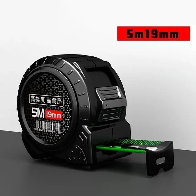 SmartGearPros Self-Locking Metric Measuring Tape – High Precision, Wear-Resistant, Fluorescent Steel Ruler (3M/5M/10M)