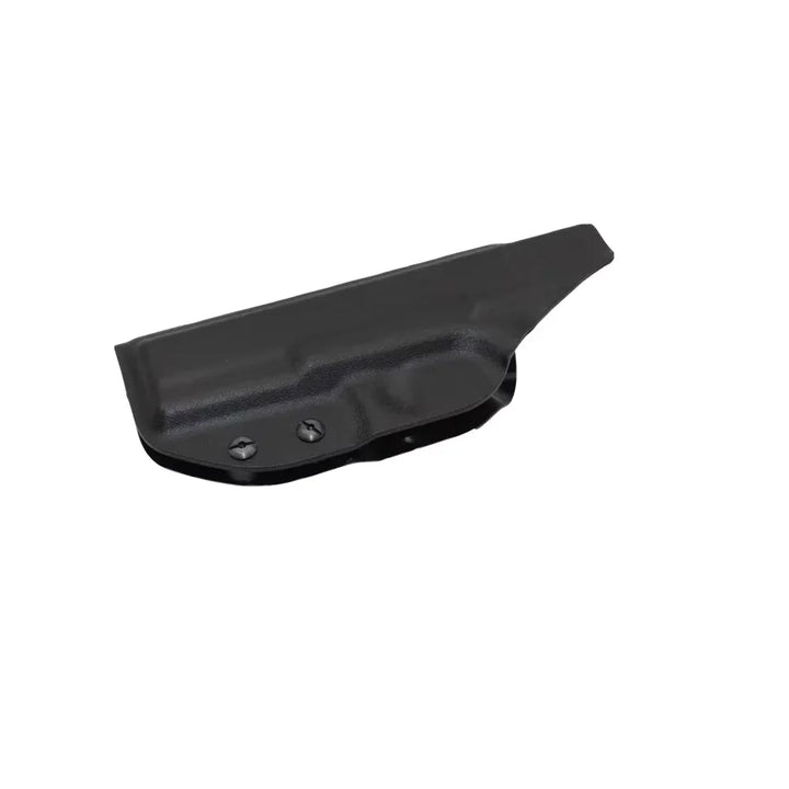 Black gun holster on a white background