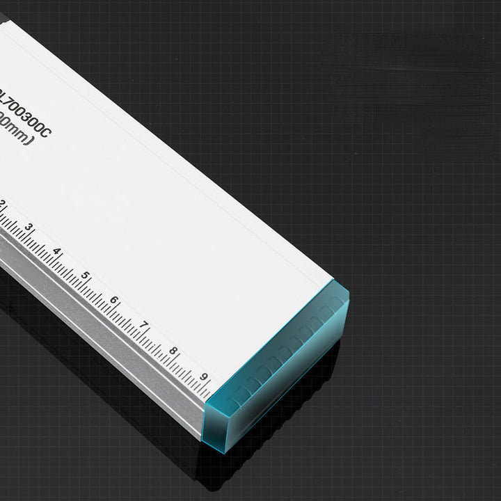 SmartGearPros Precision Spirit Level Ruler – Non-Magnetic Aluminum 300mm–600mm Straight Edge Tool