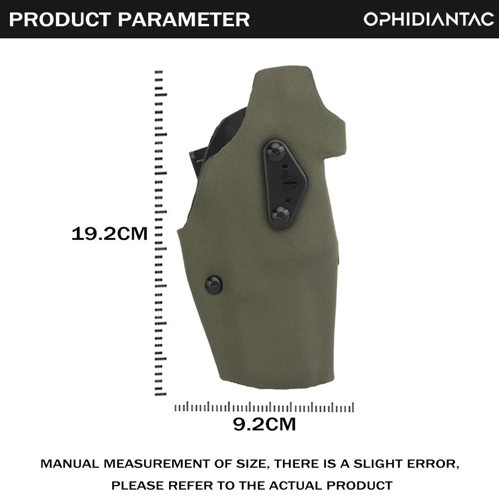 SmartGearPros OPHIDIANTAC Light Quick Release Pistol Holster - G17 X300 QLS Belt Fork System