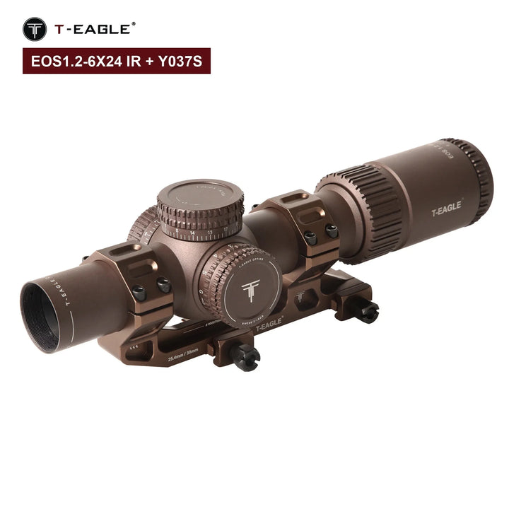 SmartGearPros T-EAGLE EOS 1.2-6 X24 IR Tactical LPVO Riflescope - Hunting Optical Collimator Air Gun