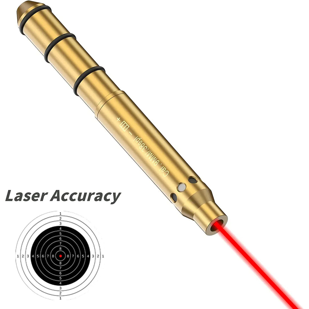 Laser Bore Sight – Red Dot Cartridge Boresighter for Multiple Calibers