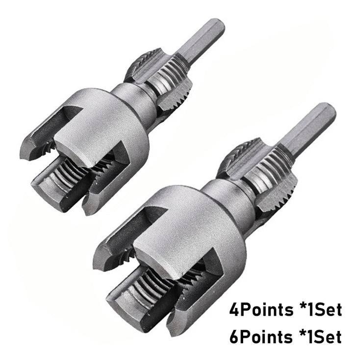 SmartGearPros DN15/DN20 Double-Ended Pipe Threading Tool - Electric Drill Adapter
