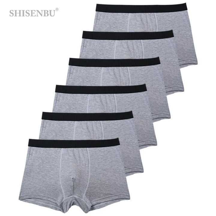 SmartGearPros BambooFlex Boxer Set - 6-Pack Ultra-Soft Breathable Underwear