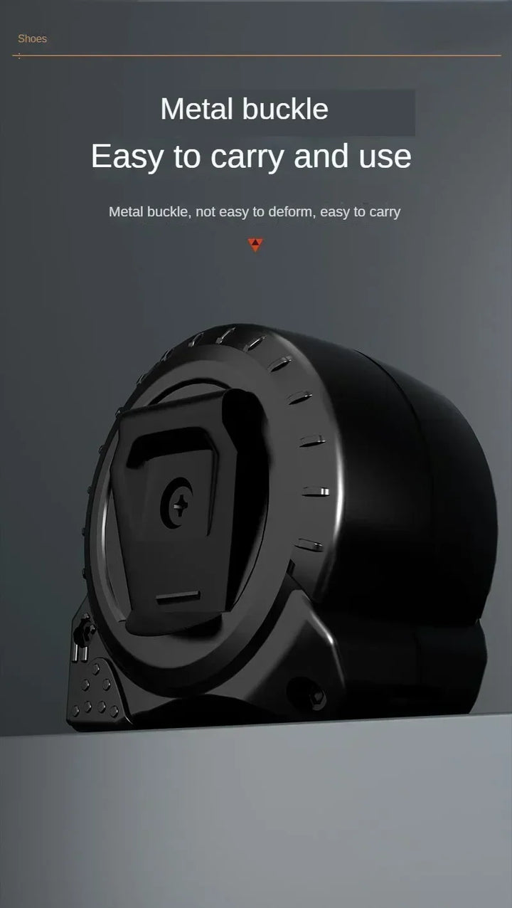 SmartGearPros Self-Locking Metric Measuring Tape – High Precision, Wear-Resistant, Fluorescent Steel Ruler (3M/5M/10M)