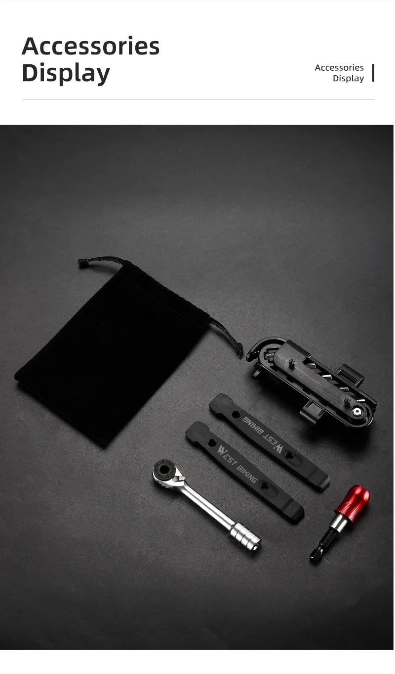Multifunctional ratchet tool kit image angle 18