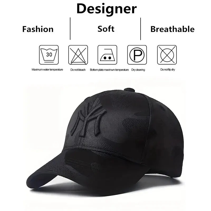 SmartGearPros Camo Letter Cap - Rugged Embroidered Baseball Hat