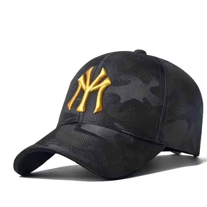 SmartGearPros Camo Letter Cap - Rugged Embroidered Baseball Hat