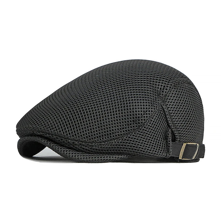 1Pc Mens Casual Hat Berets Caps For Spring Summer Autumn Flat Cap Breathable Mesh Cap Flat Peaked Beret Hats Golf Hat product image showing features or usage