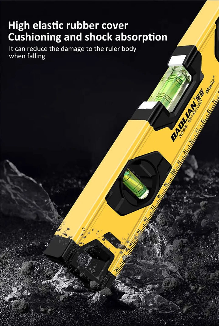 SmartGearPros 3-in-1 Magnetic Spirit Level – 0°/45°/90° Angle Tool with Precision Bubble Vials