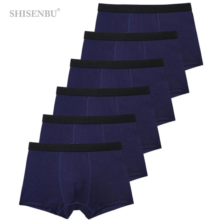 SmartGearPros BambooFlex Boxer Set - 6-Pack Ultra-Soft Breathable Underwear