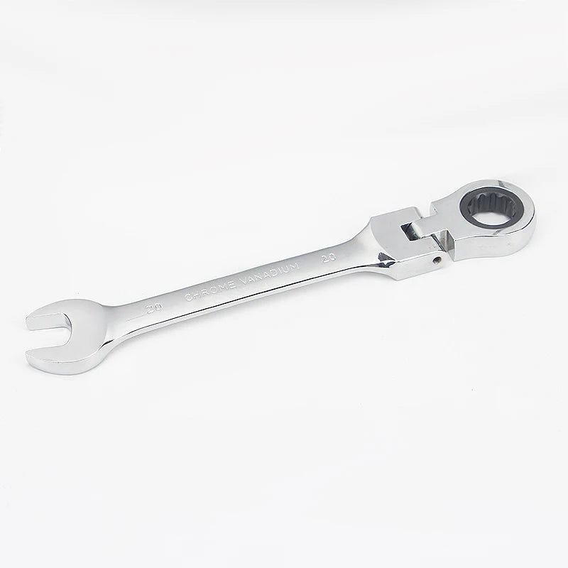 Single adjustable head wrench on a white background, showcasing the sleek design
