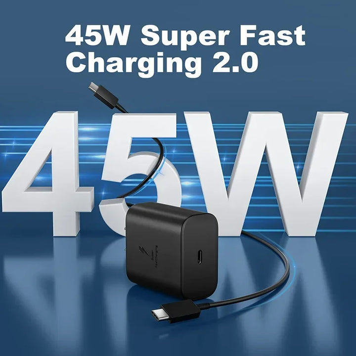 45W Super Fast Charging 2.0 - Compatible with Samsung Galaxy S23 Ultra