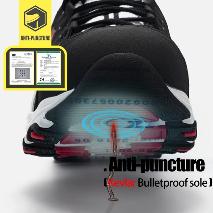 Front profile of the LARNMERN safety shoe.