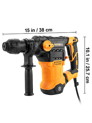 SmartGearPros 1500W Rotary Hammer Drill – Heavy-Duty SDS Electric Drill for Concrete, Brick & Masonry