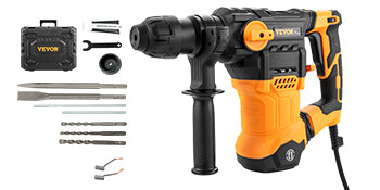 SmartGearPros 1500W Rotary Hammer Drill – Heavy-Duty SDS Electric Drill for Concrete, Brick & Masonry