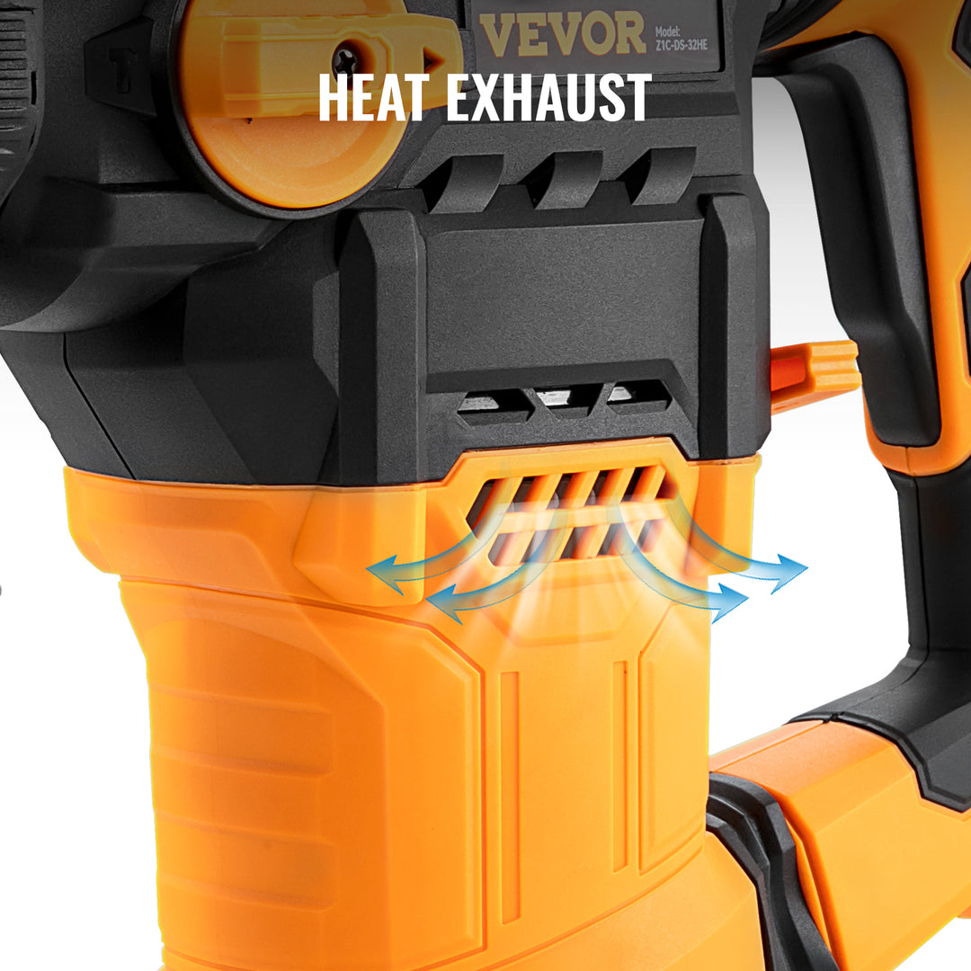 SmartGearPros 1500W Rotary Hammer Drill – Heavy-Duty SDS Electric Drill for Concrete, Brick & Masonry