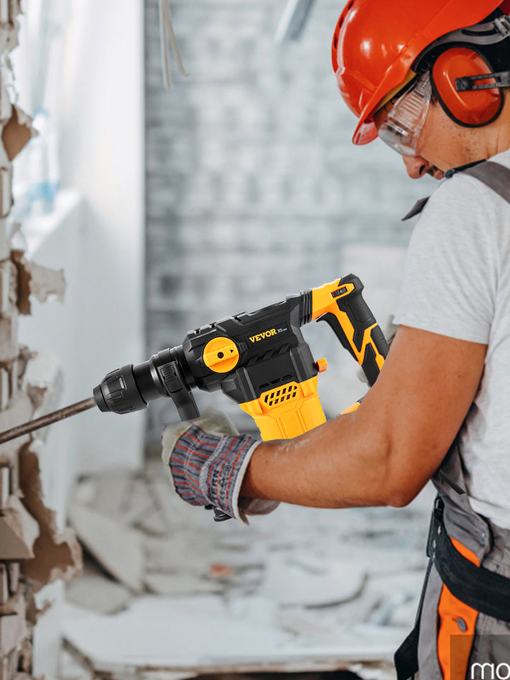 SmartGearPros 1500W Rotary Hammer Drill – Heavy-Duty SDS Electric Drill for Concrete, Brick & Masonry