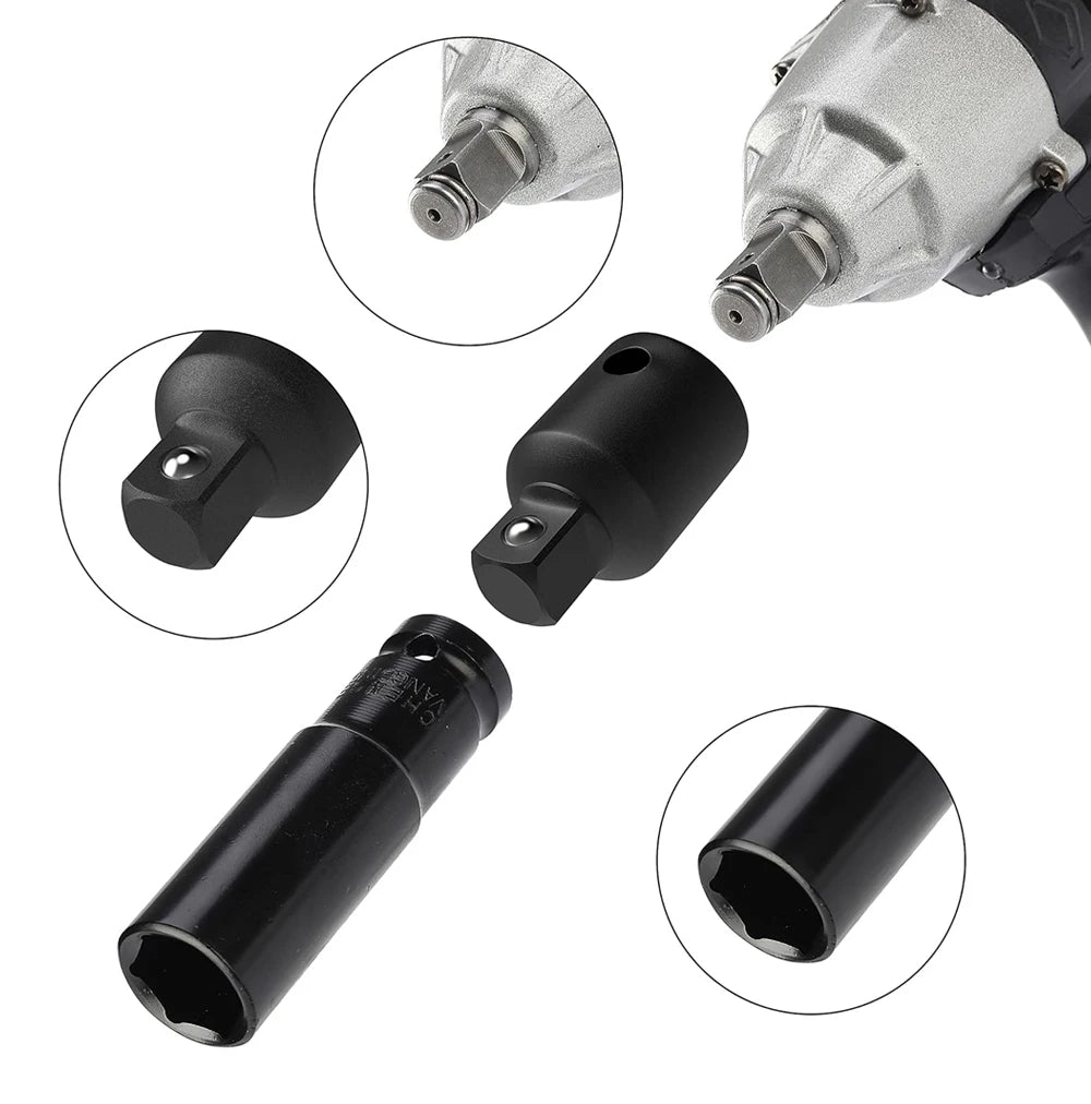 Impact socket adapters enhancing tool versatility and function